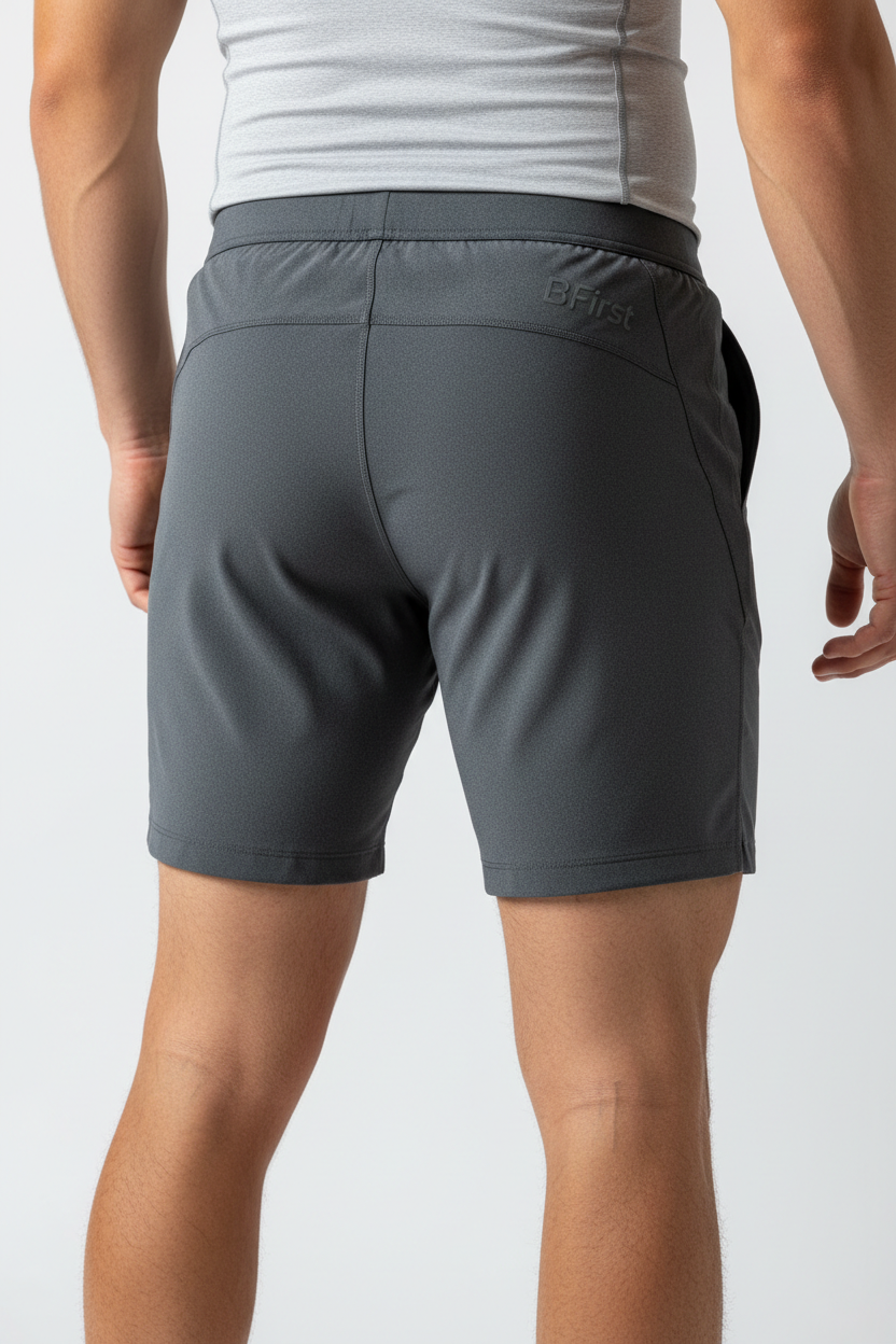 Gray Shorts - Back